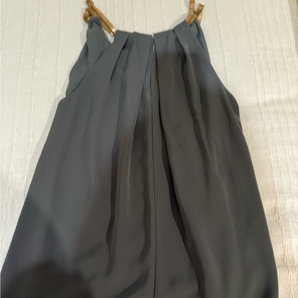 Reiss Halter Top with Gold accents/neckline